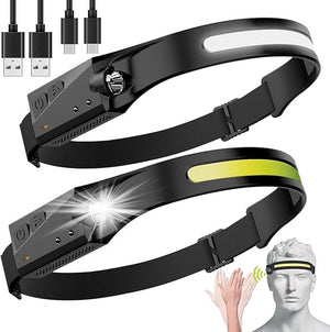 Wide Beam LED Headlamp 230 - Camping & Hunting Essentials Headlight - 2 packs image