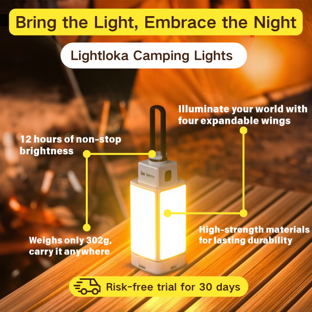 Four-wing camping lamp image 1