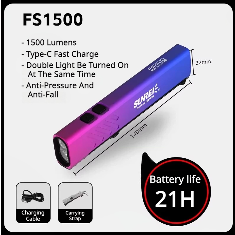 Ultra-Endurance Combat Flashlight - Iridescent image