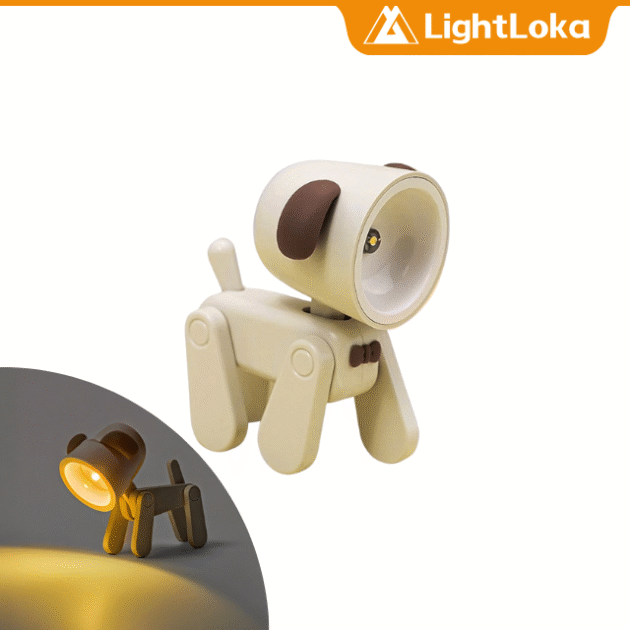 Soothing LED Puppy Lamp: Cure for Loneliness
